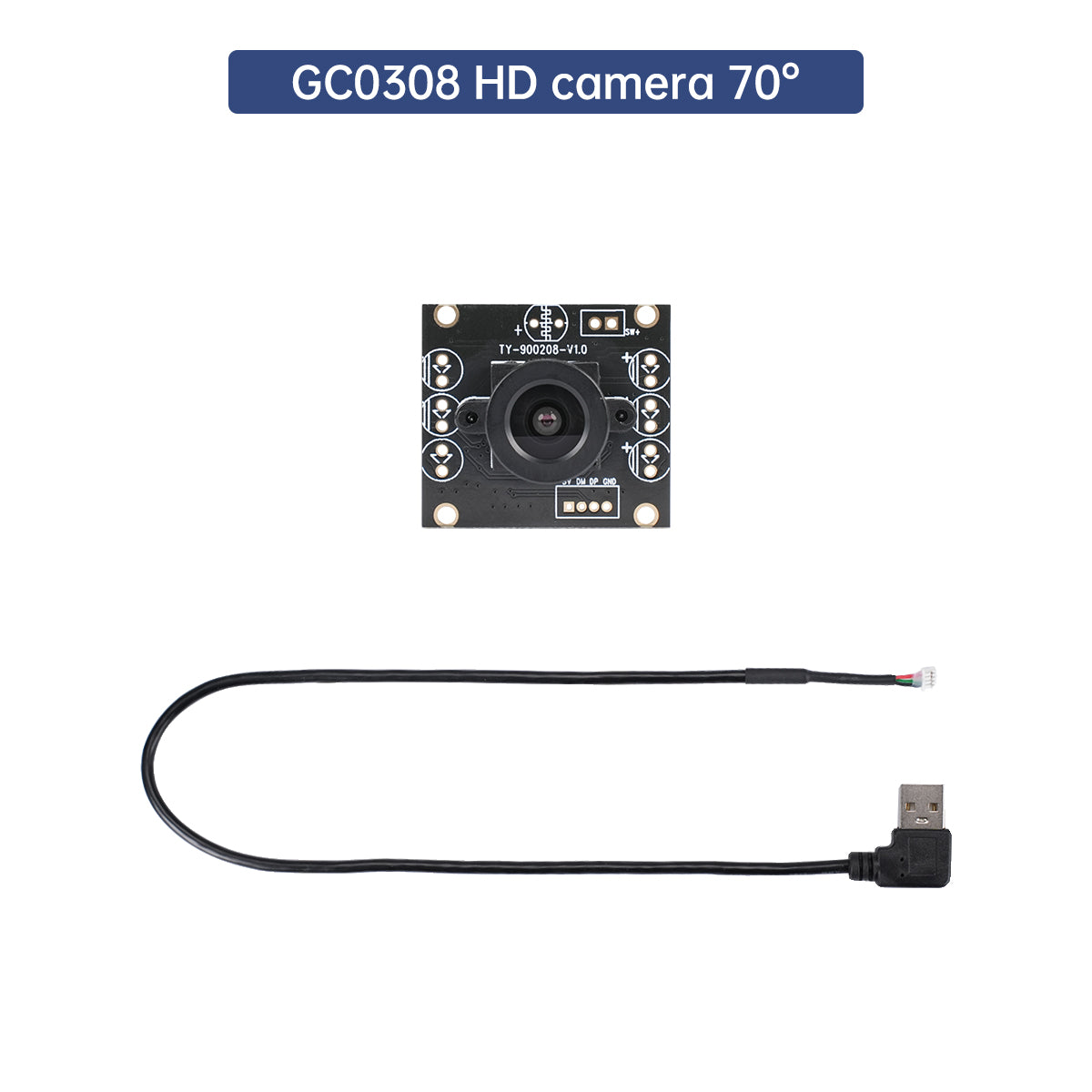 USB Wide-angle Camera Jetson Nano Raspberry Pi 5 Driver-free Smart Car ROS Robot Vision Module